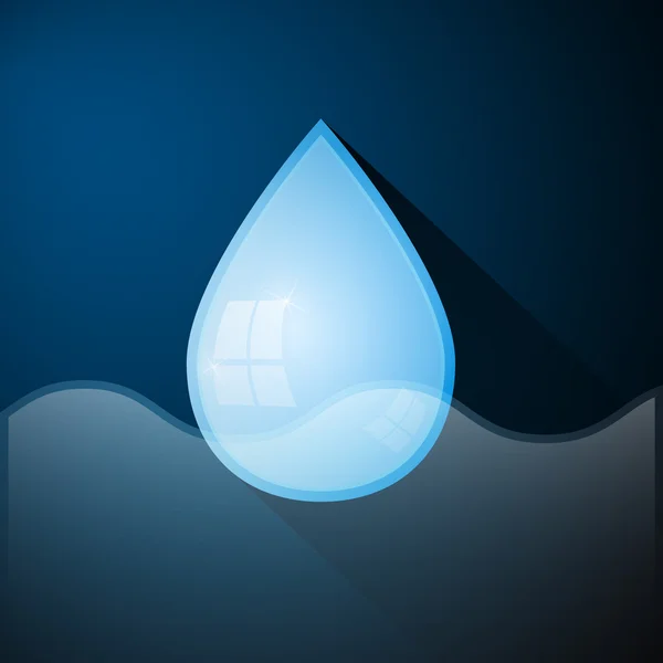 Water Drop Vector Abstract Background — Stock Vector