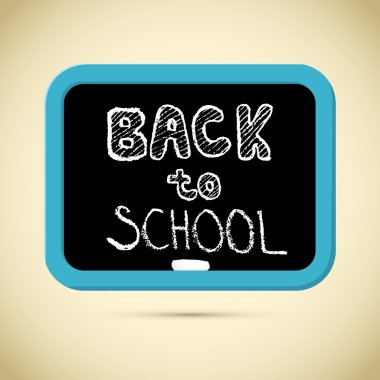 tebeşir ve blackboard ile okul başlık geri