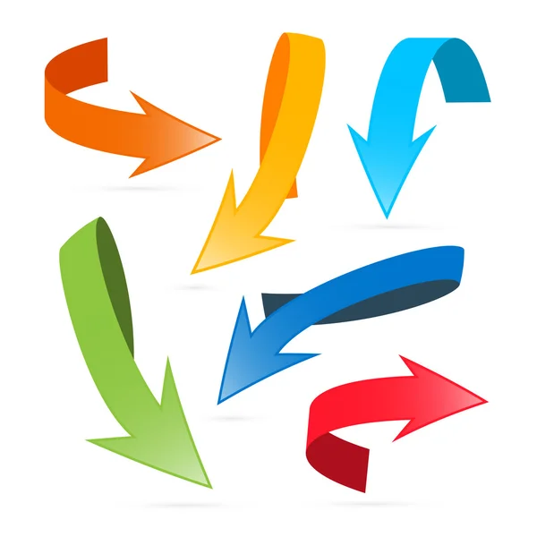 Arrows Icon Set Illustration — Stock Vector