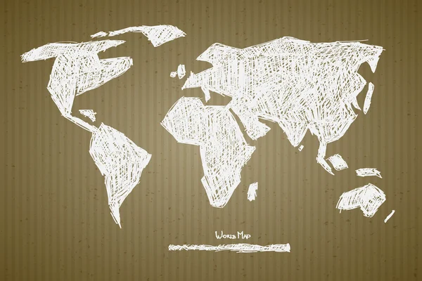 Ilustración del mapa del mundo vectorial — Archivo Imágenes Vectoriales