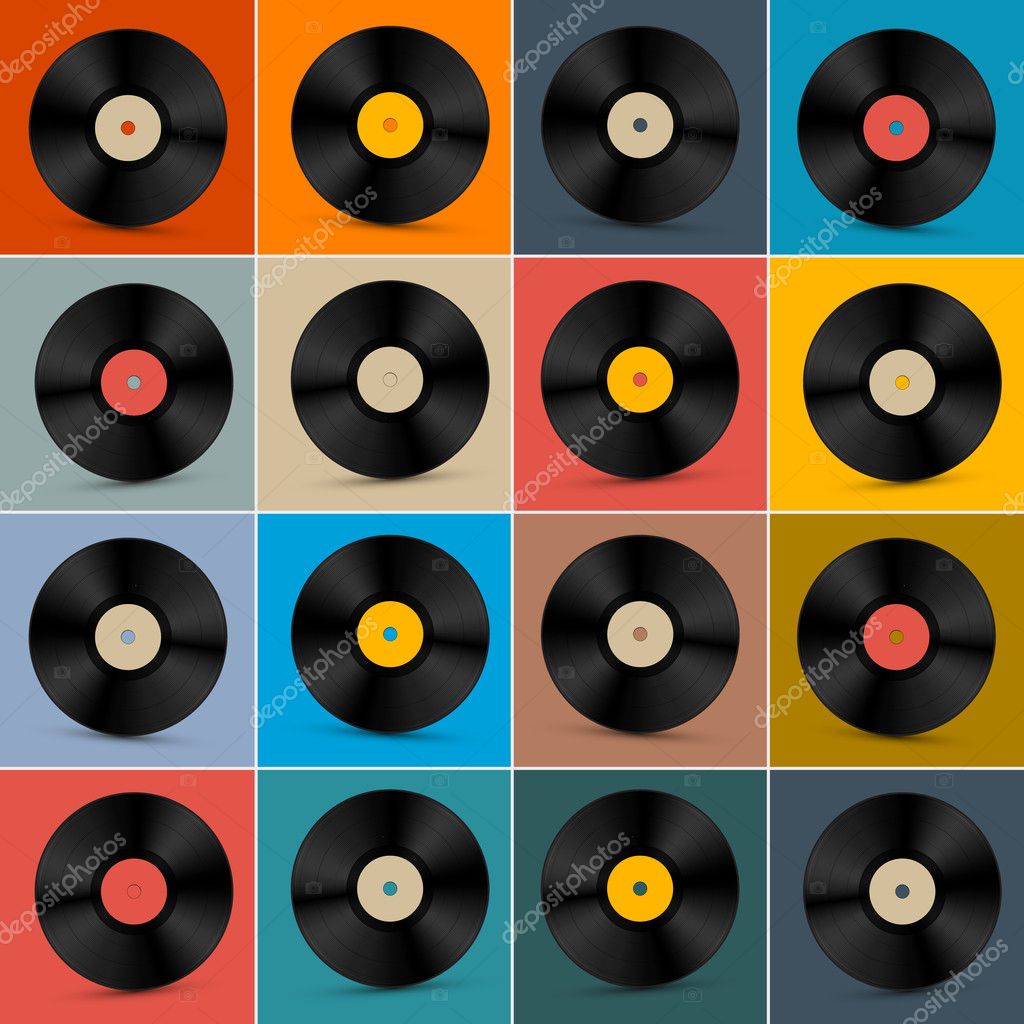 Vinyl Records Background