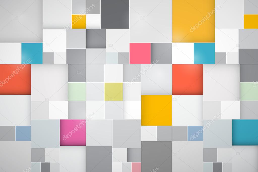 Vector Square Colorful Abstract Background