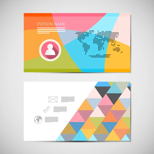 Paper Business Card Template Stock Vector Image by ©mejn 42042007