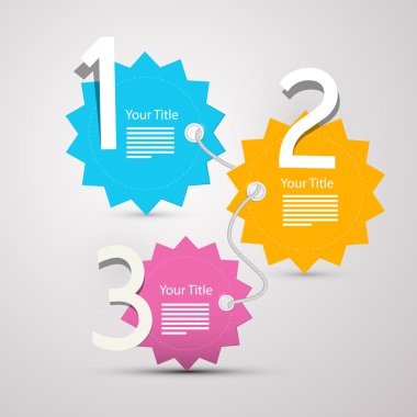 bir, iki, üç, - vektör ilerleme aşamaları için özel öğretmen - infographics 