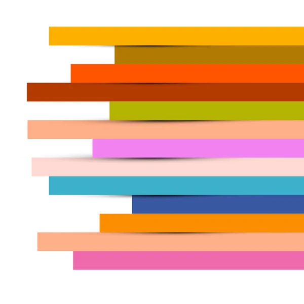 Abstrait bandes de papier coloré fond — Image vectorielle