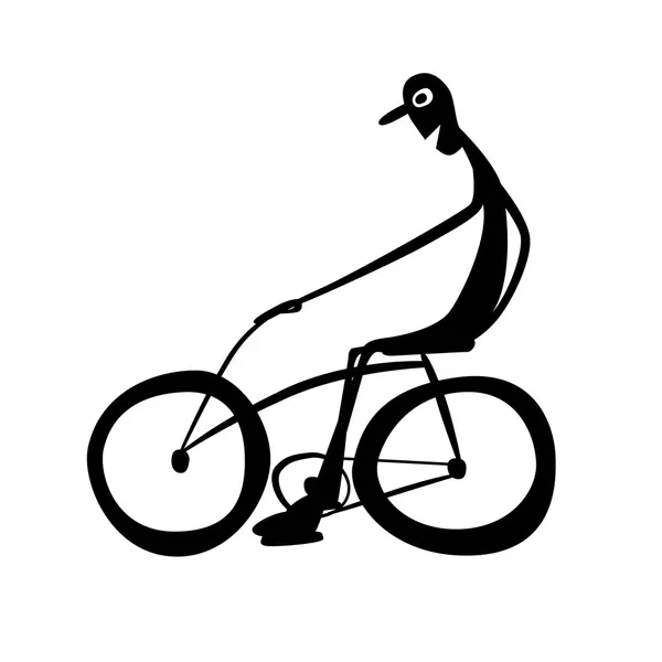 Biker vectorillustratie — Stockvector