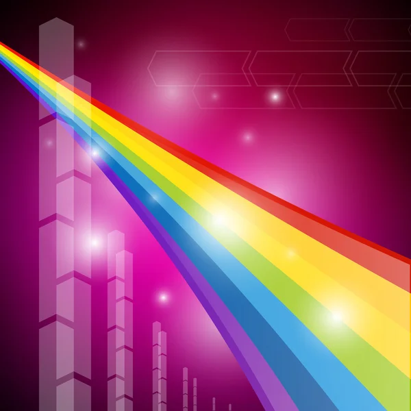 彩虹色彩抽象透明背景 — 图库矢量图片