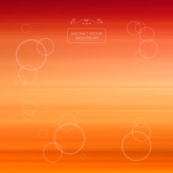 Abstrakter Vektor verschwommener oranger Hintergrund — Stockvektor