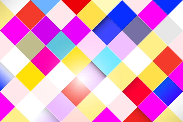 カラフルなベクトル抽象的な正方形レトロ ・ モダンな背景 — ストックベクタ