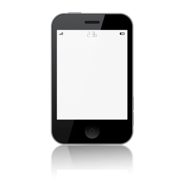 Smartphone-Vektordarstellung isoliert auf weißem Hintergrund — Stockvektor