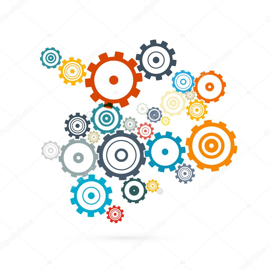 Abstract Vector Cogs - Gears Illustration