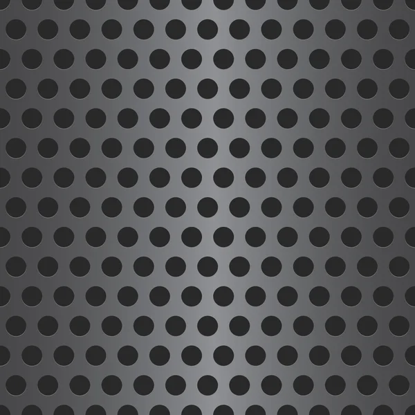 Abstract Vector Dotted Seamless Steel Background — Stock Vector