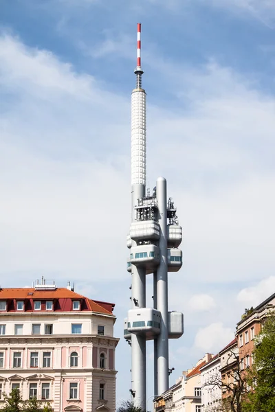 Zizkov tower in Praag — Stockfoto