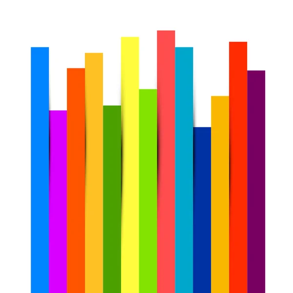 Abstraktní barevné papírové pásy pozadí — Stockový vektor