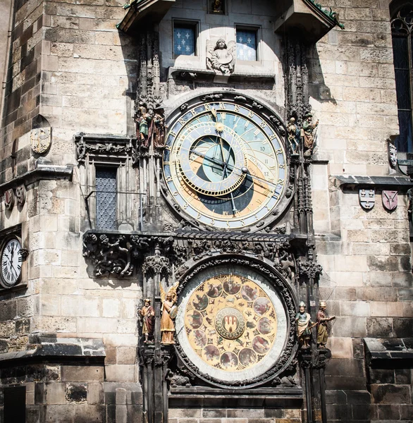 布拉格天文钟-捷克共和国-欧洲 — 图库照片