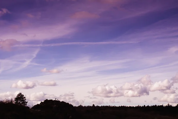 Sonnenuntergang - Sonnenaufgang Landschaft Foto mit Wolken — Stockfoto