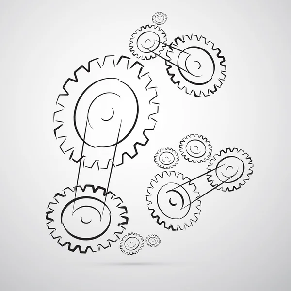 Cogs - Gears Vector Illustration — Stock Vector