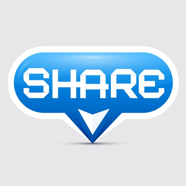 Botón Compartir Vector Ilustración — Vector de stock