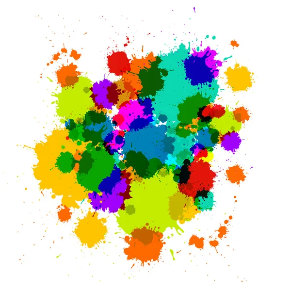 Colorido transparente Vector Manchas, Blots, Splashes — Vetor de Stock