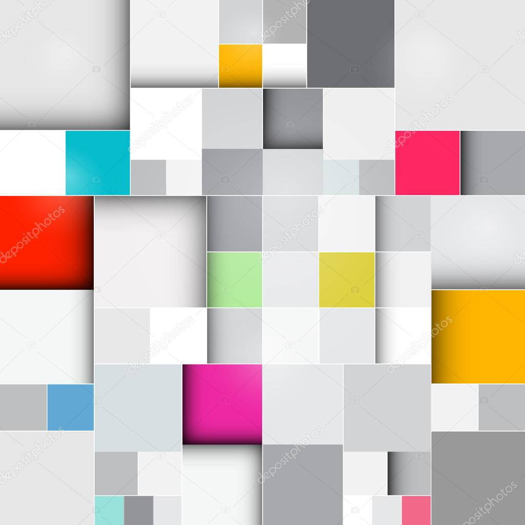 Vector Retro Square Background 