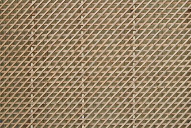 Dekoratif ahşap ızgara duvar.