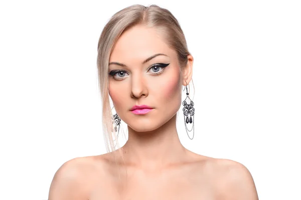 Modell Mode Gesicht Make-up — Stockfoto