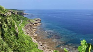 Wajee Viewpoint, Ie Island, Okinawa, Japan. High quality 4k footage