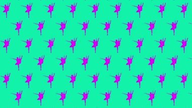 Background of looped dancing ballerinas.