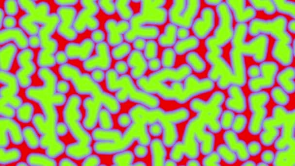 Abstract Psychedelic background. Scientific experiment, chemical reactions. Chaotic motion Psychedelic liquid light show. — Vídeo de Stock
