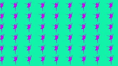 Background of looped dancing ballerinas.