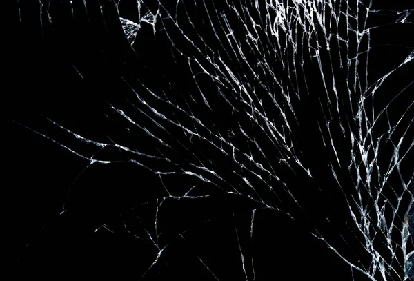 Broken Destroyed Ruined Modern Mobile Smartphone Broken Cracked Black Screen — Stock Photo, Image