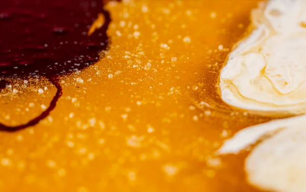 Red White Caramel Yellow Caramel Mass Grains Sugar Cooking Sweet – stockfoto