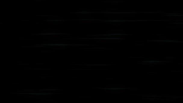 三维渲染超空间跳跃的动画 蓝色条纹以光速在黑色背景上移动 超音速运动计算机图形学 星系住嘴 — 图库视频影像