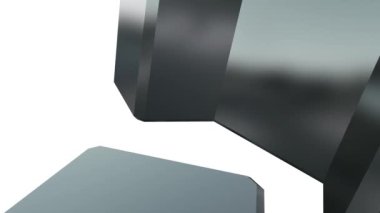 3D Rending şanzıman çarkları dönüyor. Metalik dişliler ya da alfa kanallı beyaz arka planda dönen gümüş dişliler. Dişliler birbirine dolanmış. Makine mühendisliği geçmişi