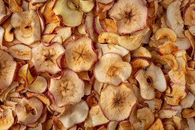 Copyspace ile Apple Chips 'in Üst Görünümü