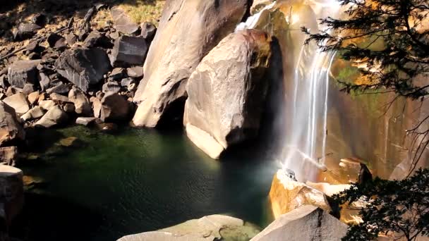 Yosemite fall — Stock Video