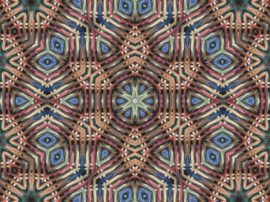 renkli mandala çiçek