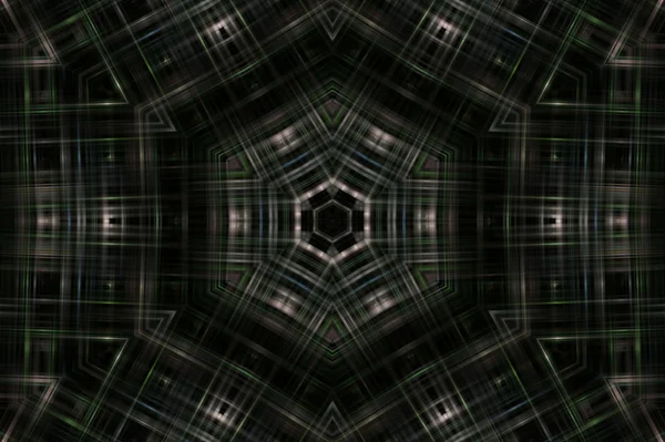 暗いマンダラ六角形 — ストック写真