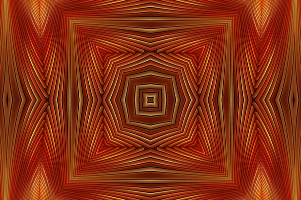 Rotes Mandala-Quadrat — Stockfoto