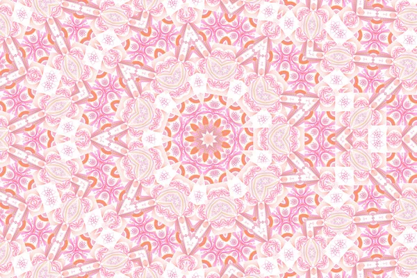 Рожевий фрактал мандали фону — стокове фото