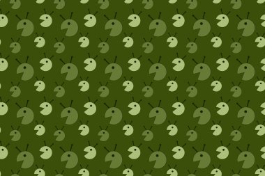 uzaylı deseni ile yeşil arka plan