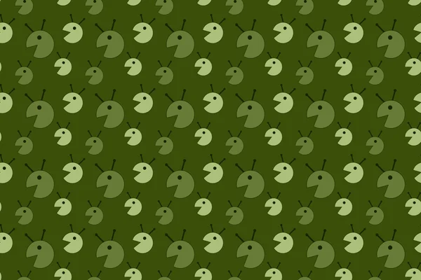 Зеленый фон с инопланетным покровом — стоковый вектор