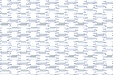 Beyaz arka plan ile seamless altıgen modeli