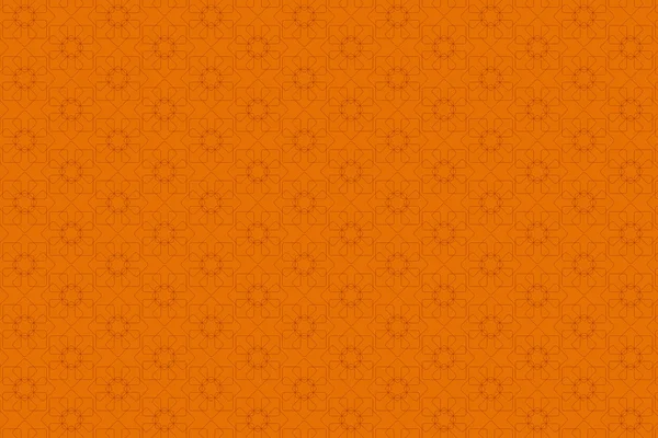 Naadloze oranje achtergrond met geometrische patroon — Stockvector