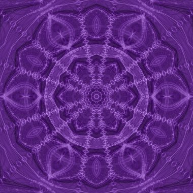 Mor mandala çiçek