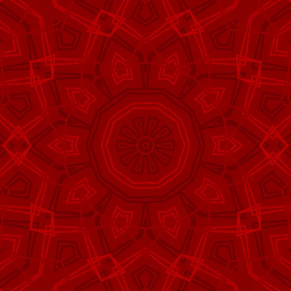 Estrela vermelha de Mandala — Fotografia de Stock