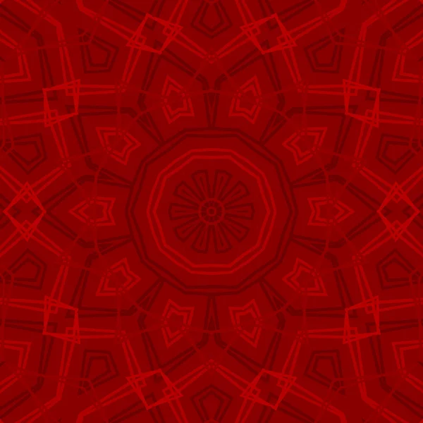 Stella Mandala rossa — Foto Stock