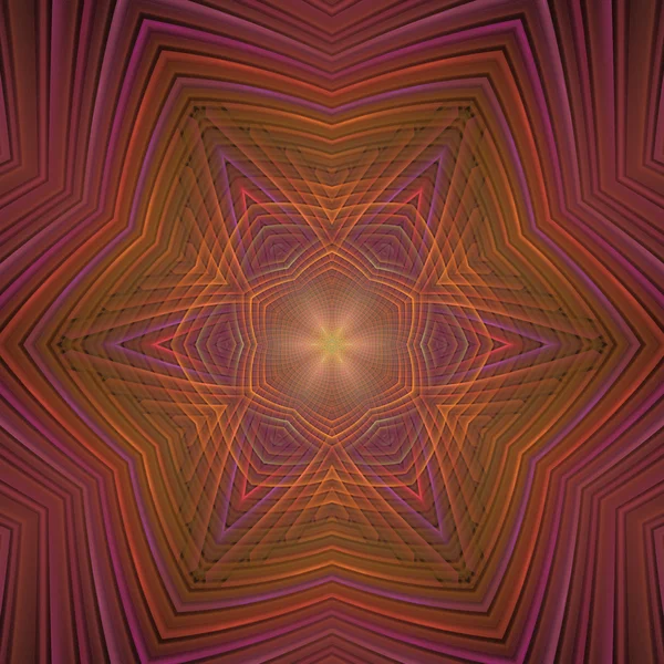 Renkli mandala yıldız — Stok fotoğraf