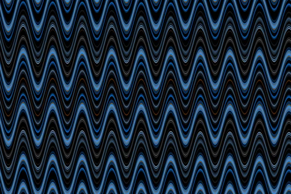 Blue and Back Wavy Background — Stock Photo, Image