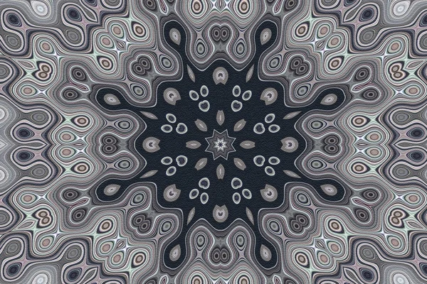 Текстурированный серый мандала фон - грубая текстура — стоковое фото